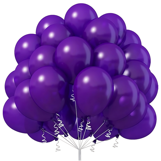 Purple Latex / Rubber Balloons - 9 inches - 50PC