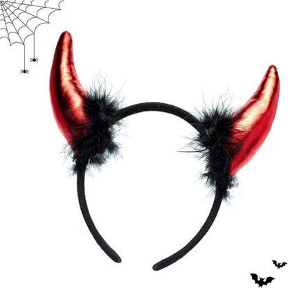 Devil Horn with Red Color and Black Bush - 1PC