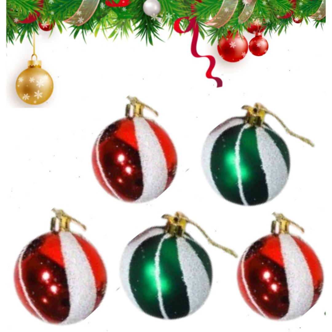 Festive Christmas New York Balls Tree Hanging - 5