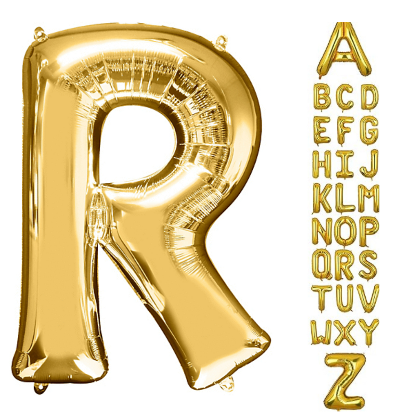 Alphabet R Golden Foil Balloon 40 Inch – Helium & Air Supported Letter Balloon for Birthday, Anniversary & Party Decoration | 1 Pc