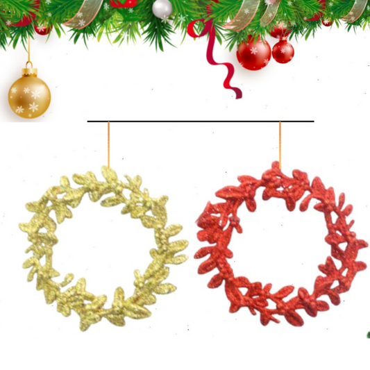 Christmas Wreath Hangings - 2PC