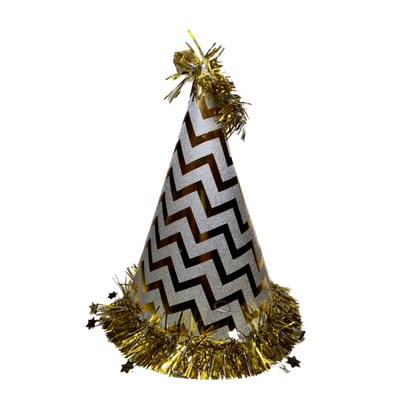 Silver Hat w/Star Swirl Bottom