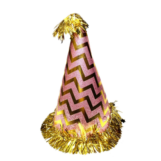 Pink Hat w/Star Swirl Bottom