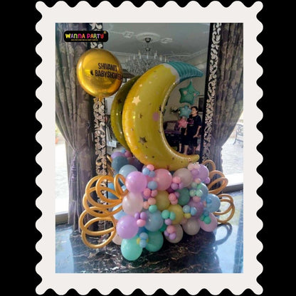 Baby Brewing / Shower with Customized Balloon Bouquet Set Up