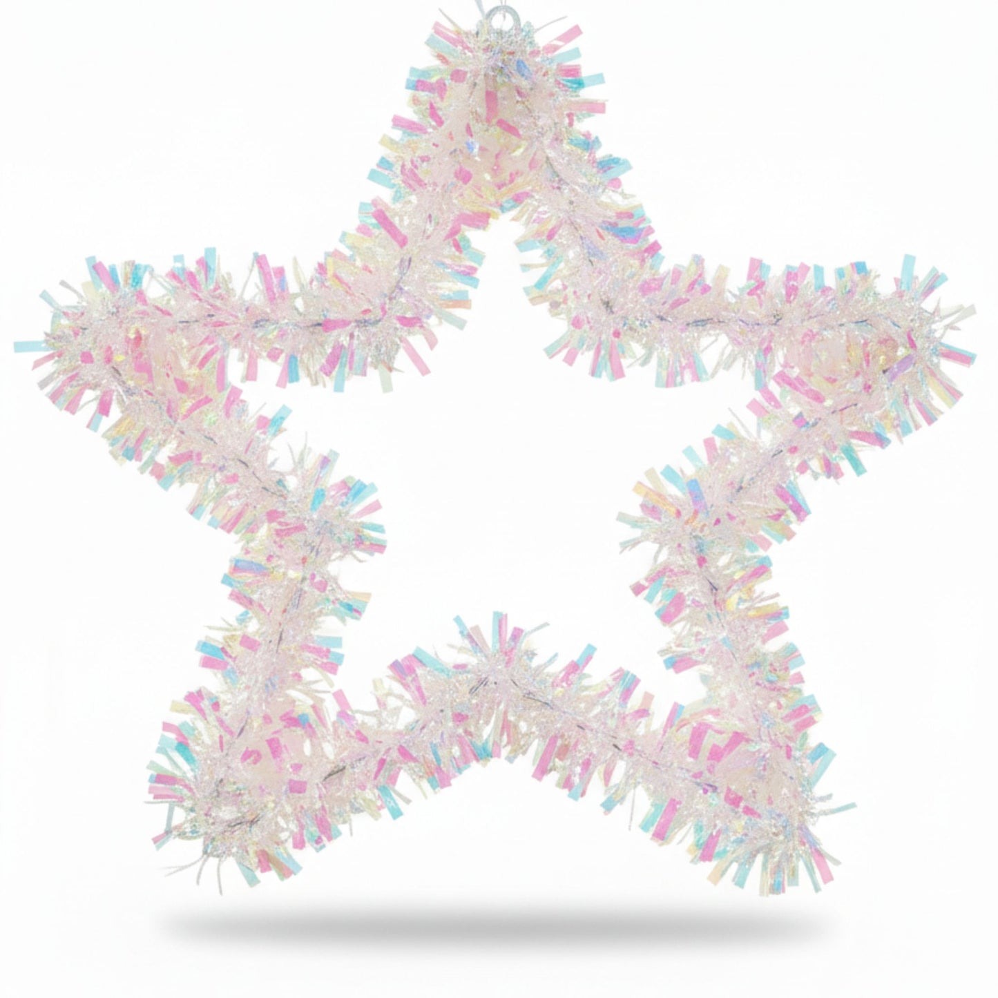 Iridiscent Star Shaped Wreath 24"