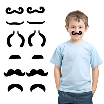 Kids Fake Moustache Set – Pack of 12