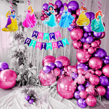 Princess Theme Birthday Decoration Kit – 47 Pieces