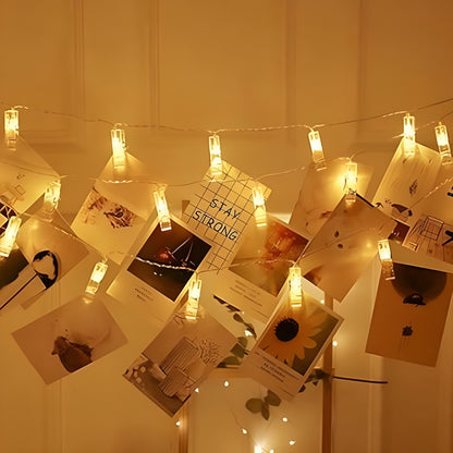 Wanna Party Light Up Photo Clip Garland