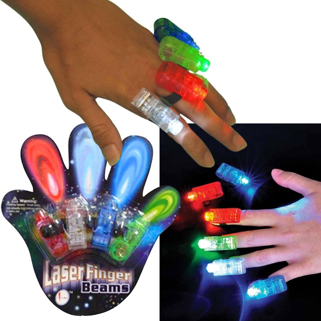 LED Laser Beam Finger RingParty Favors - 4PC