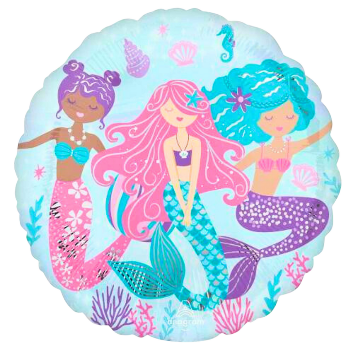 Shimmering Mermaid Balloon - Helium Quality - 18 inches - 1PC