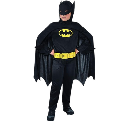 Deluxe Batman Muscular Costume w/Mask for Kids - Size M - Age 5 - 7 Year
