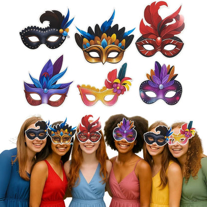Masquerade Paper Eye Mask - 6PC