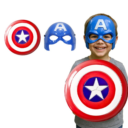 Captain America Shield & Mask Set for Kids