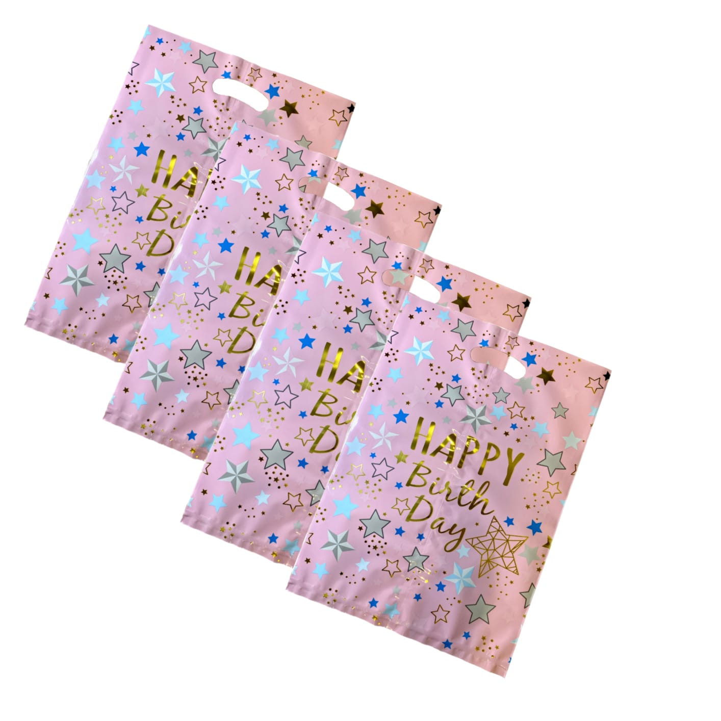 Happy Birthday Stary Affairs Aluminium Film Pink L