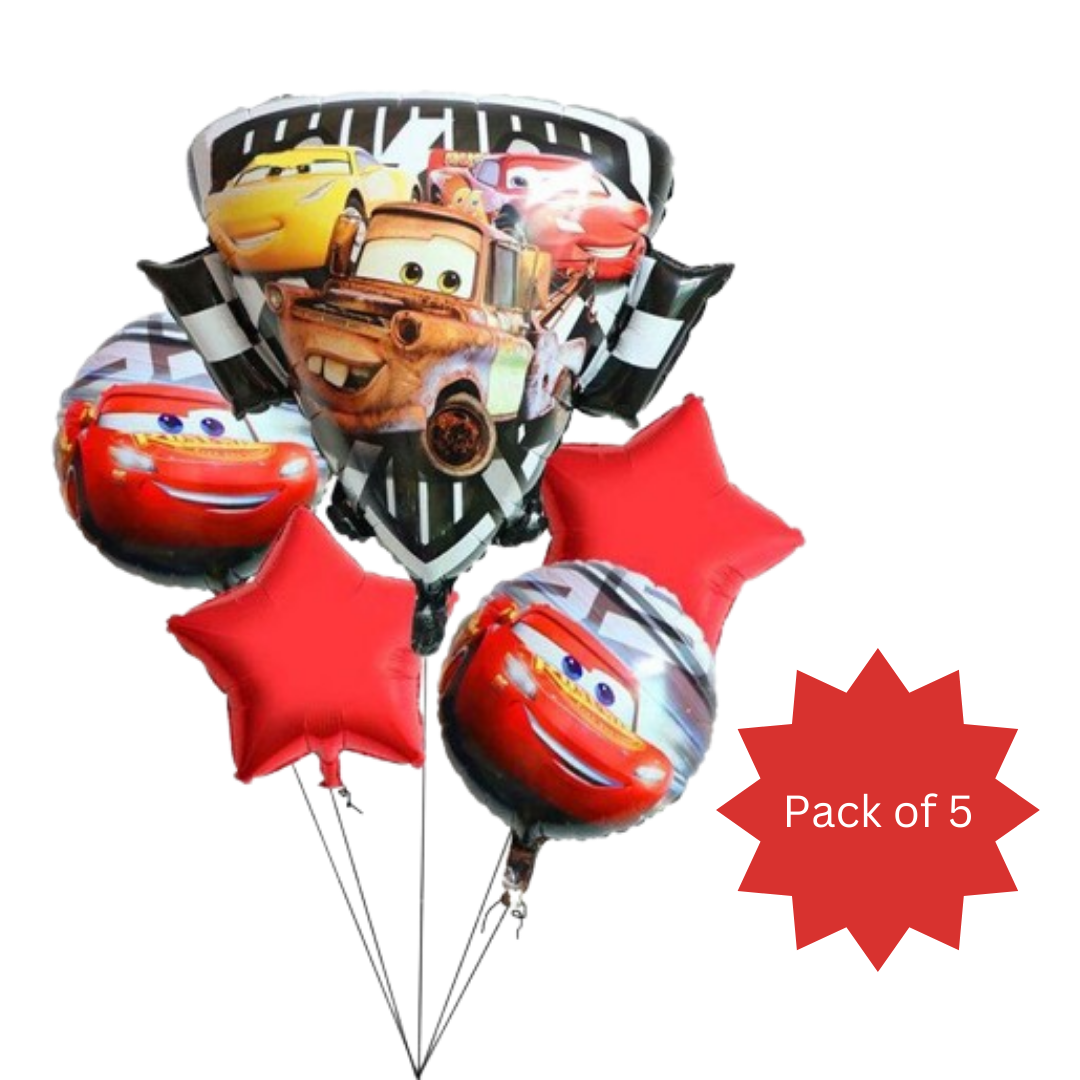 Disney Triangular Cars Theme Balloon Set - 5PC