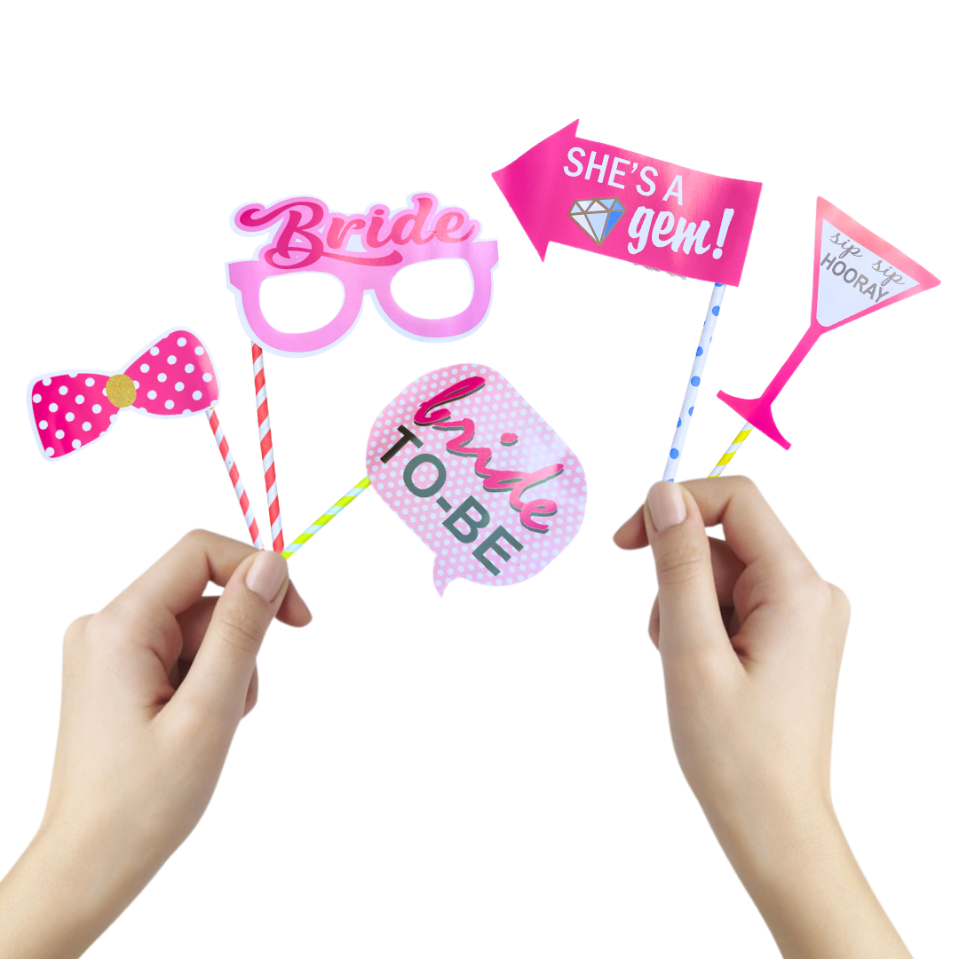 Wanna Party Bride To Be Props & Banner For Bachelorette Party