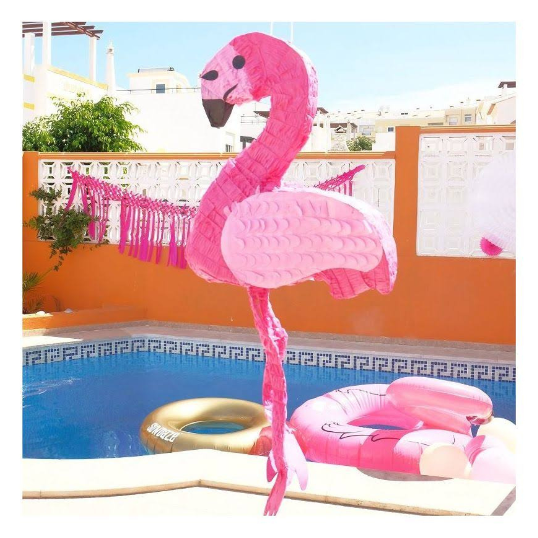 Pink Flamingo Shaped Pinata