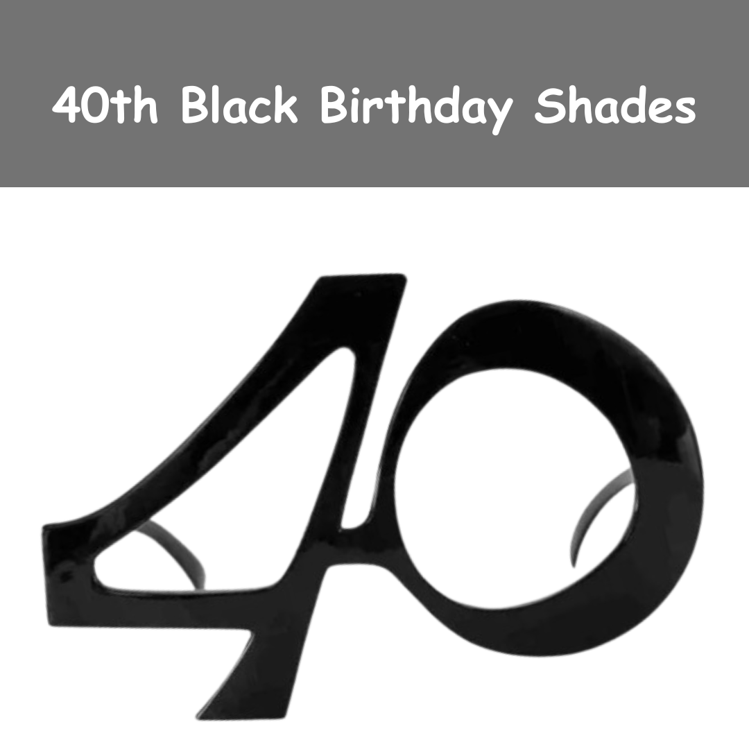 40th Black Birthday Shades