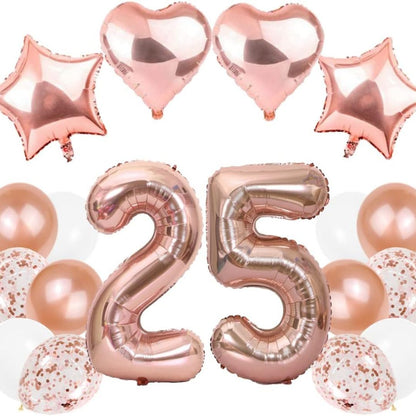 40 Numerical 5 Rose Gold Balloon