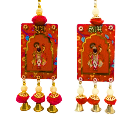 Beautiful Shubh Labh  Hangings for Diwali Decoration-Pack of 2