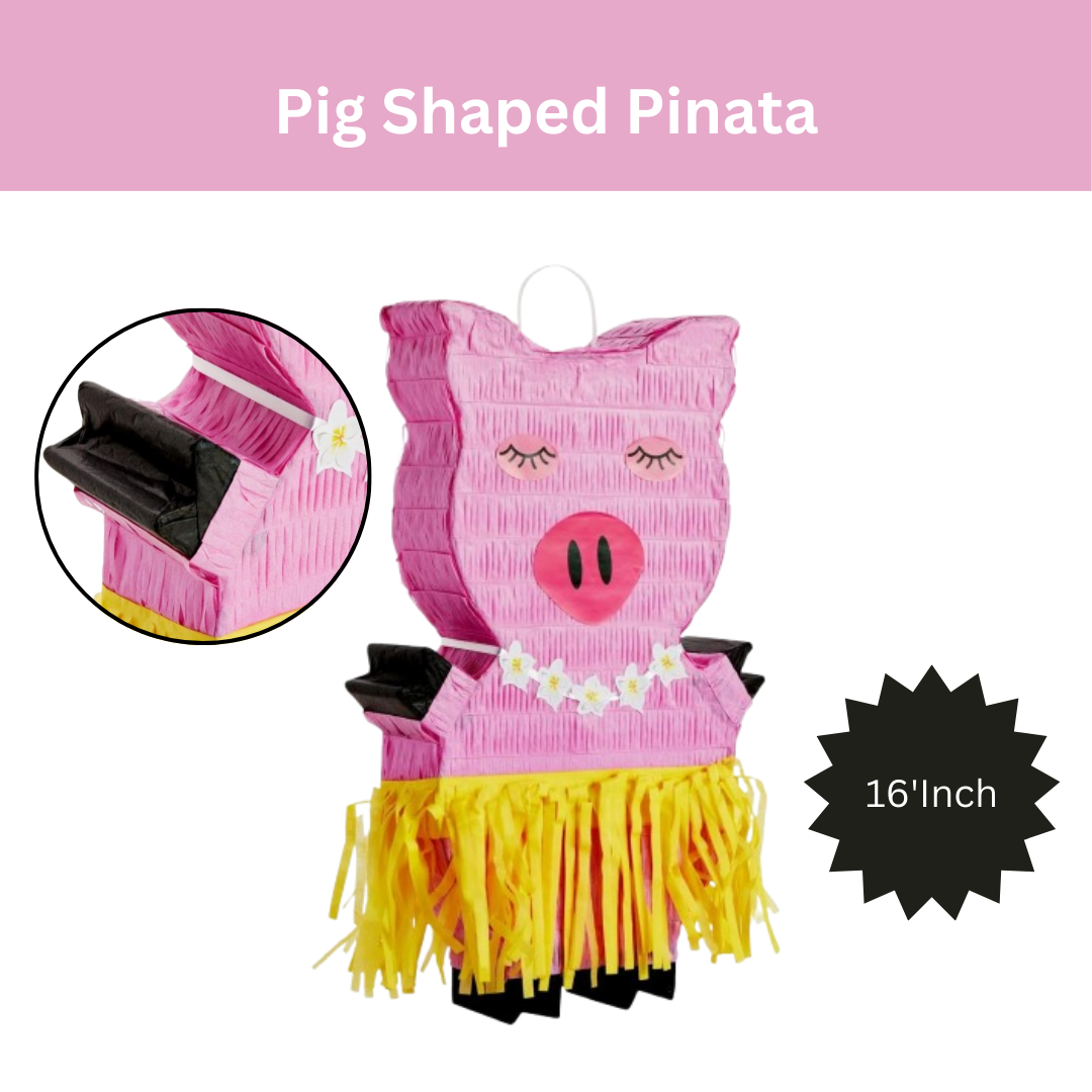 Pig Shaped Pinata - 16"