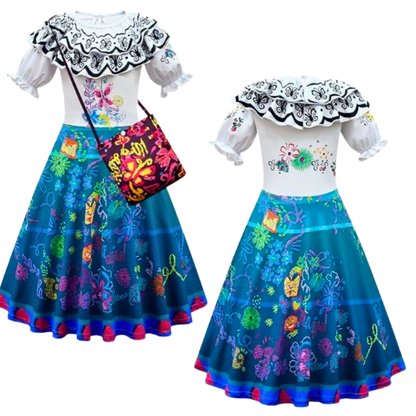 Mirabel Isabella Costume w/Bag - Size L - Age 7 to 9 Years