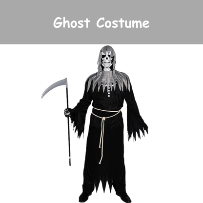 The Spooky Smoldering Reaper Horror Costume with Light Up Eyes - XL