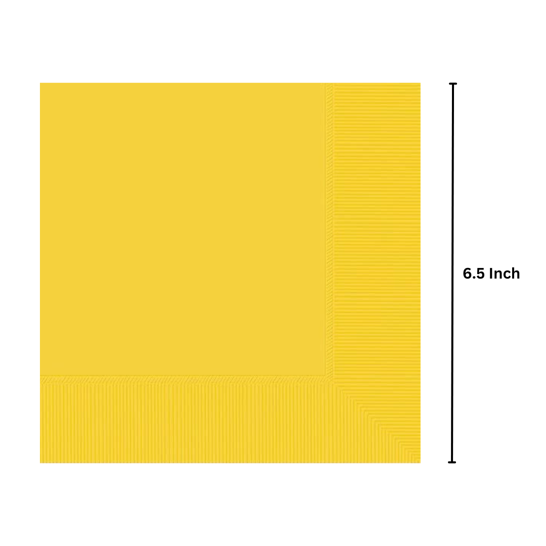 Disposable Yellow Paper Napkins