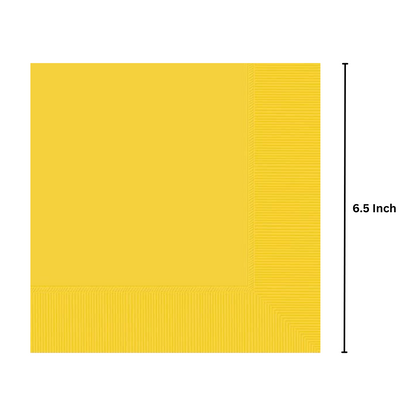 Disposable Yellow Paper Napkins