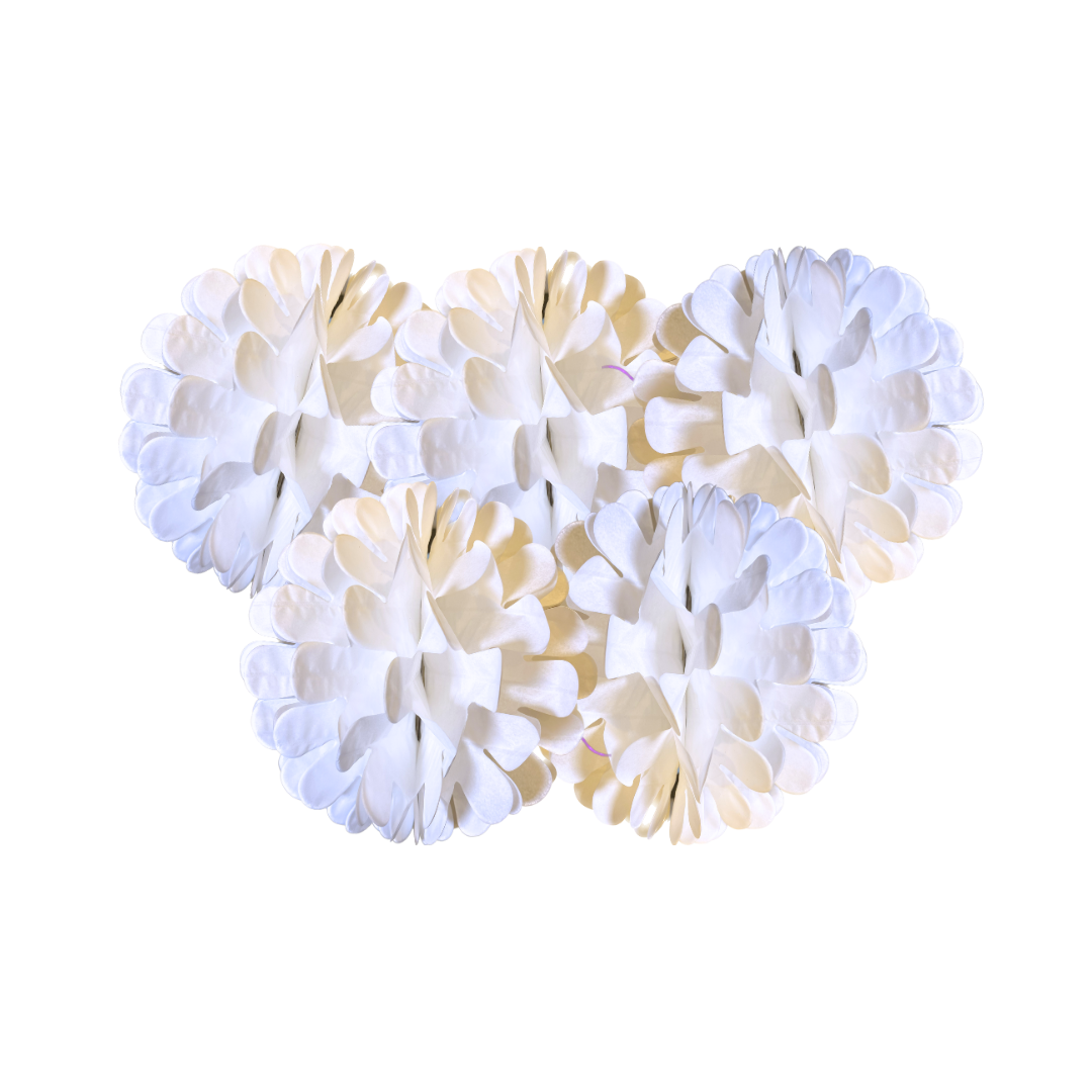 Fluffy Decoration White - 1 PC