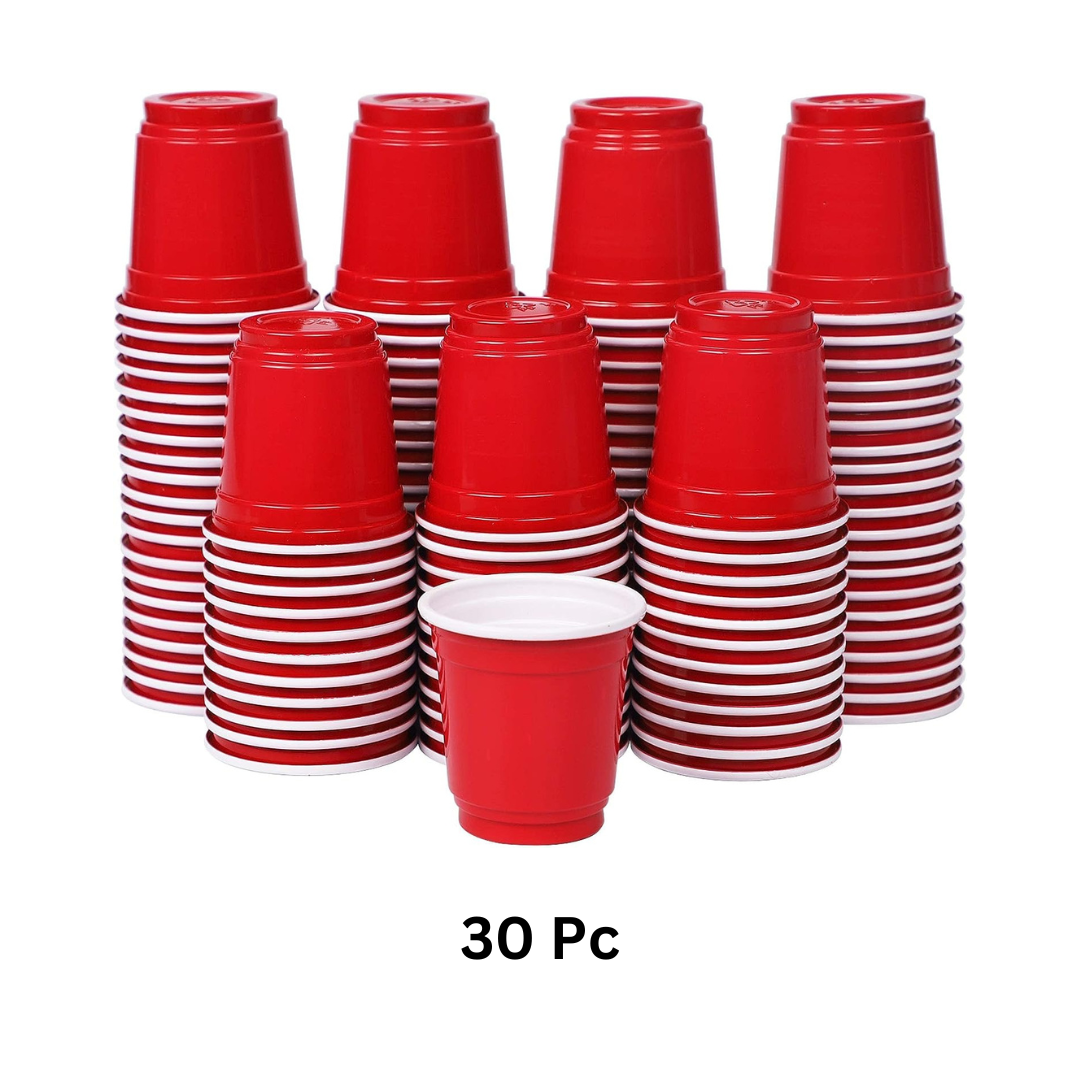 Red Drinking Shot Glasses for Serving Shots