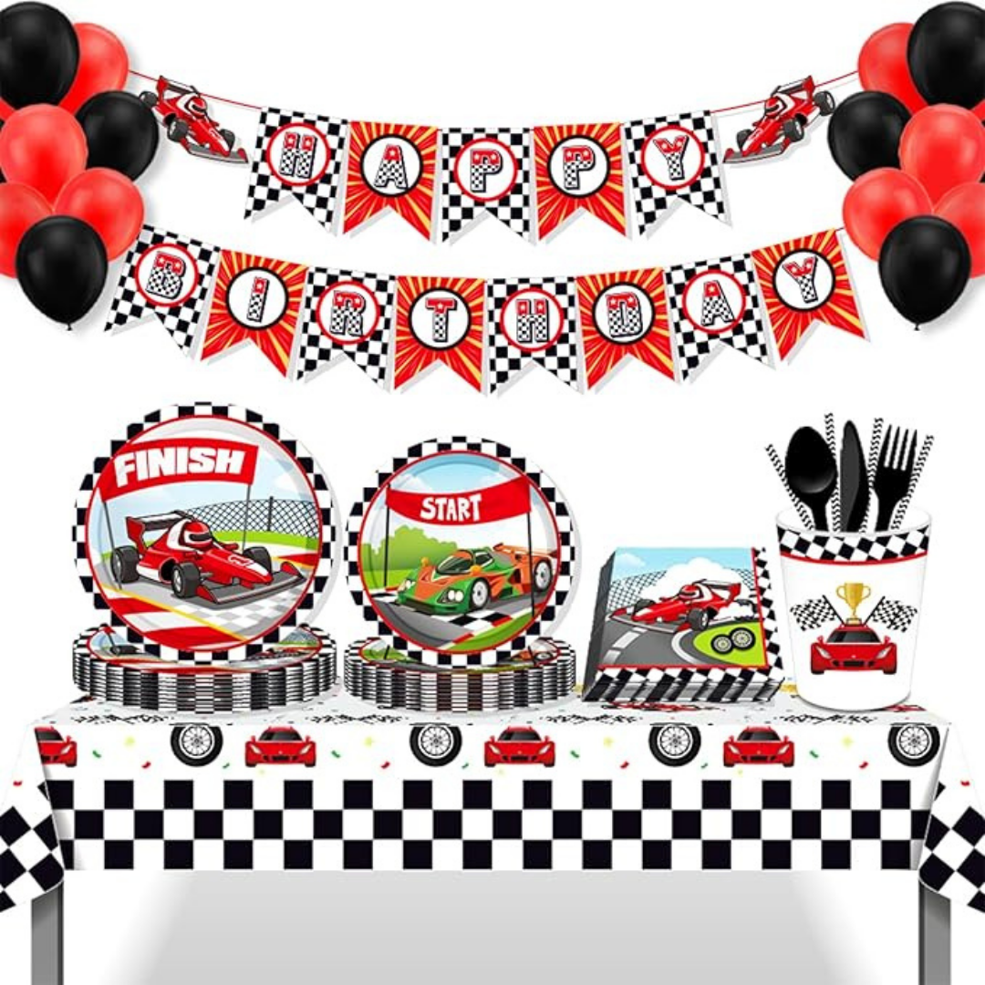 CAR Theme Paper Cups Pack of 8 9oz