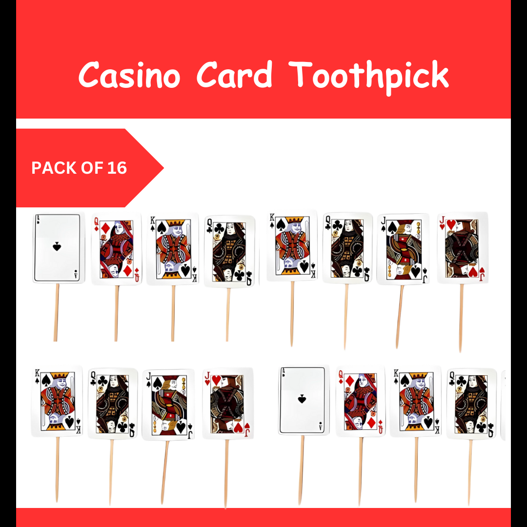 Card Party Casino Tooth Picks - 16PC