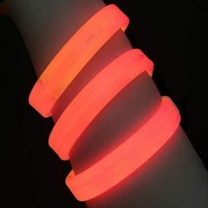 Glow in the Dark - Triple Wide Bracelet (Assorted Color)  - 1 PC