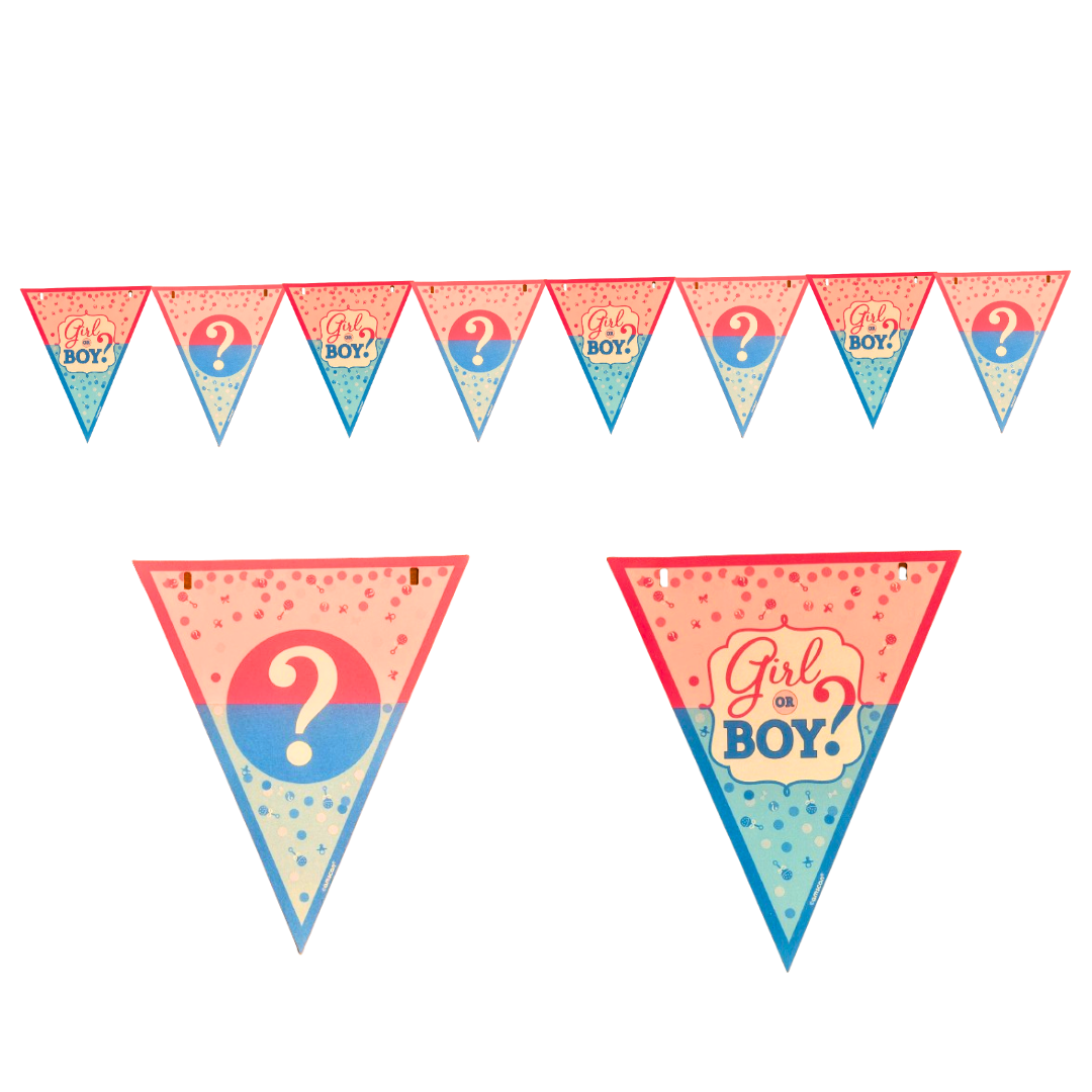 Girl or Boy Bunting Banner - Over 15FT