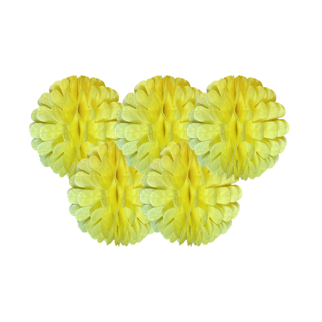 Fluffy Decoration Lemon Yellow - 1 PC