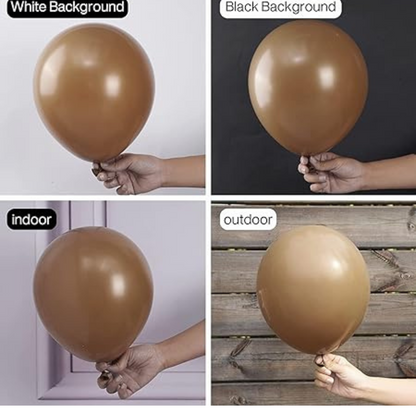 Chocolate Brown Latex Balloons 10" - 20PC