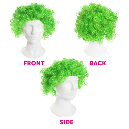 Solid Color Afro Wigs Green