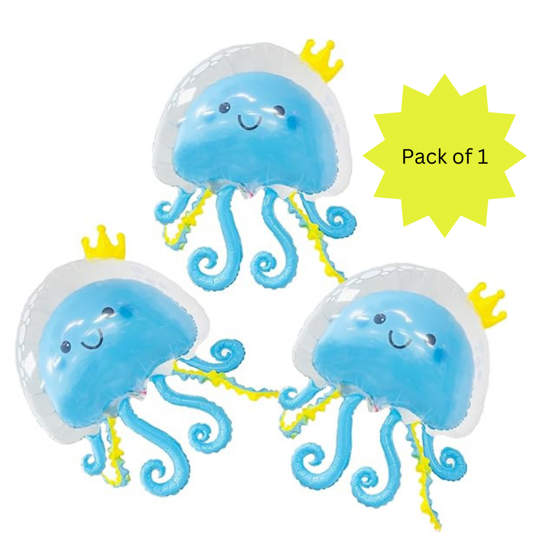 JellyFish Shaped Balloon Blue 36"