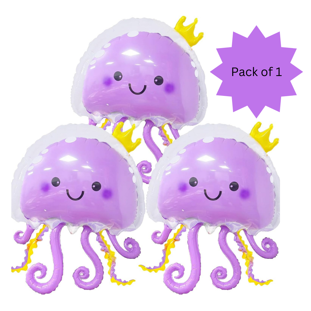 JellyFish Shaped Balloon Purple 36"