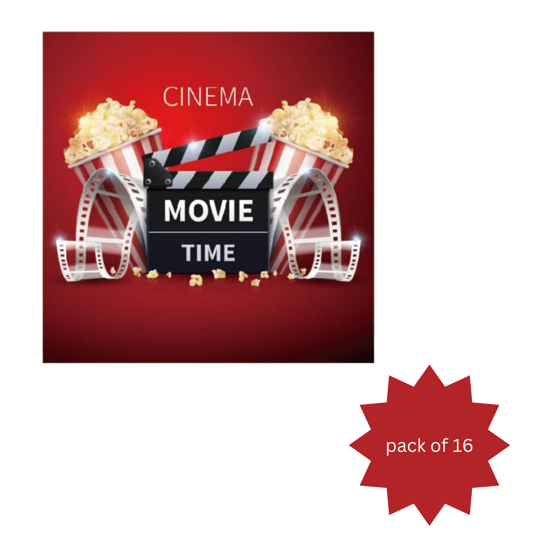 Cinema Theme Paper Napkins - Pack of 16 For Movie night