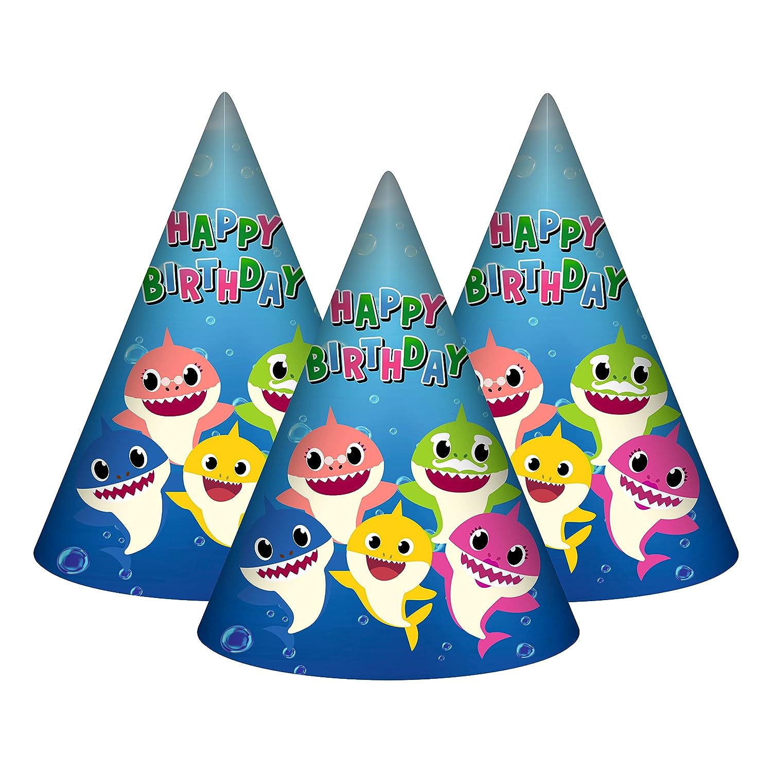 Baby Shark Paper Caps - 8PC