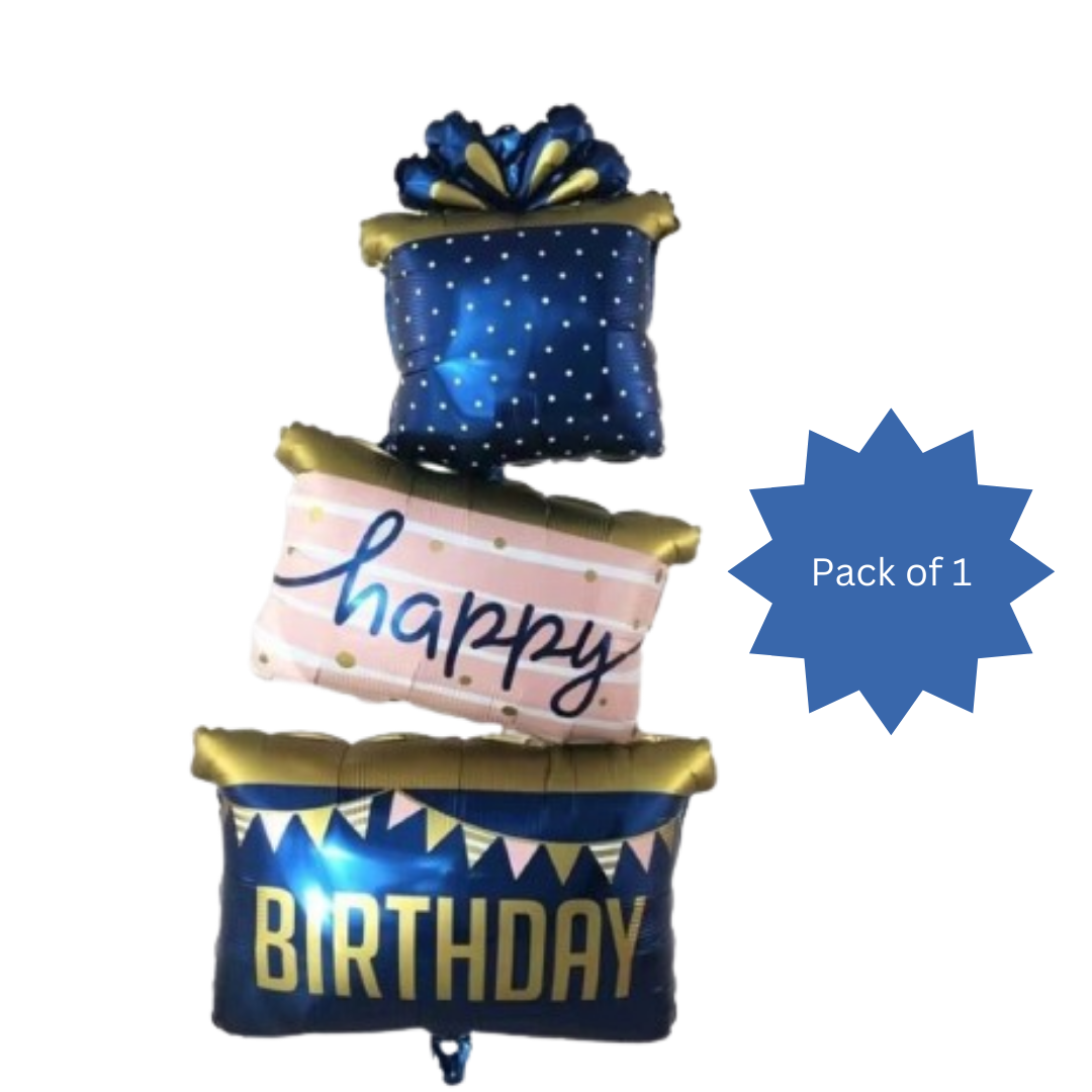 Triple Layer Happy Birthday Box Balloon