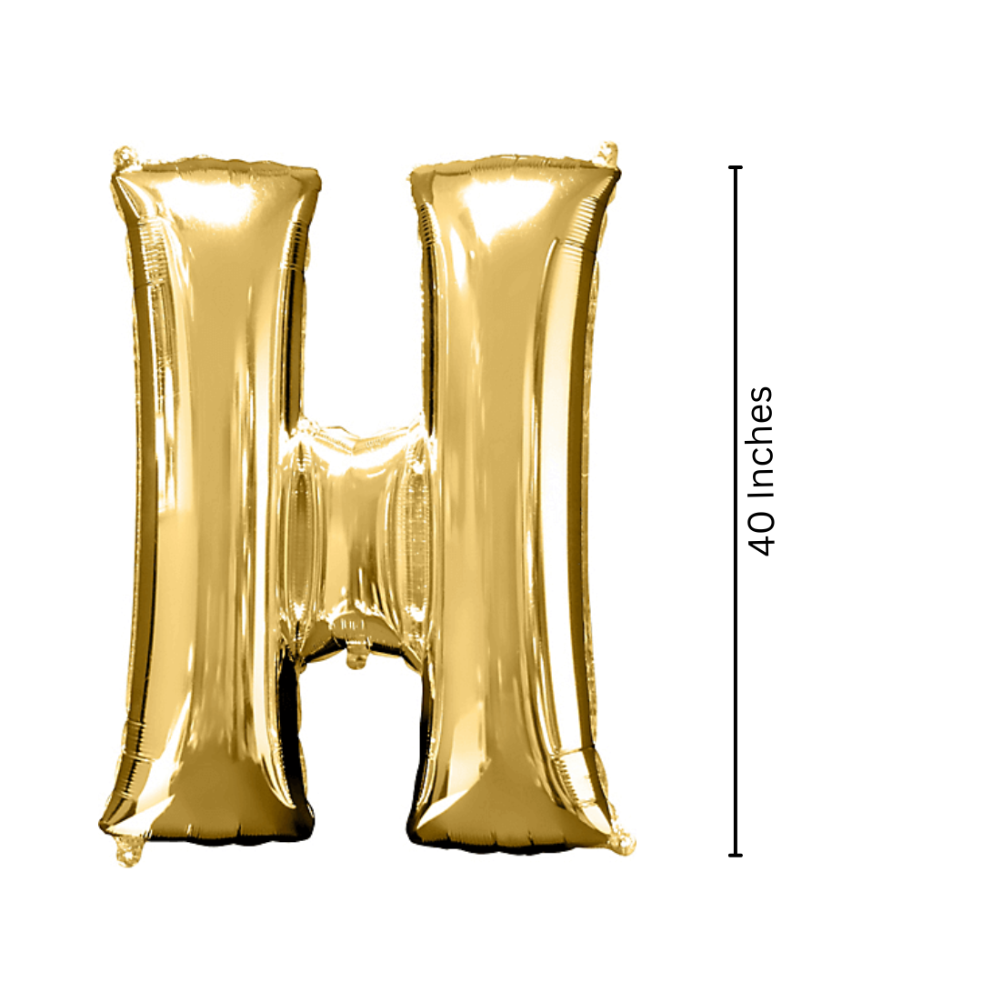 40" Alphabet H Balloon