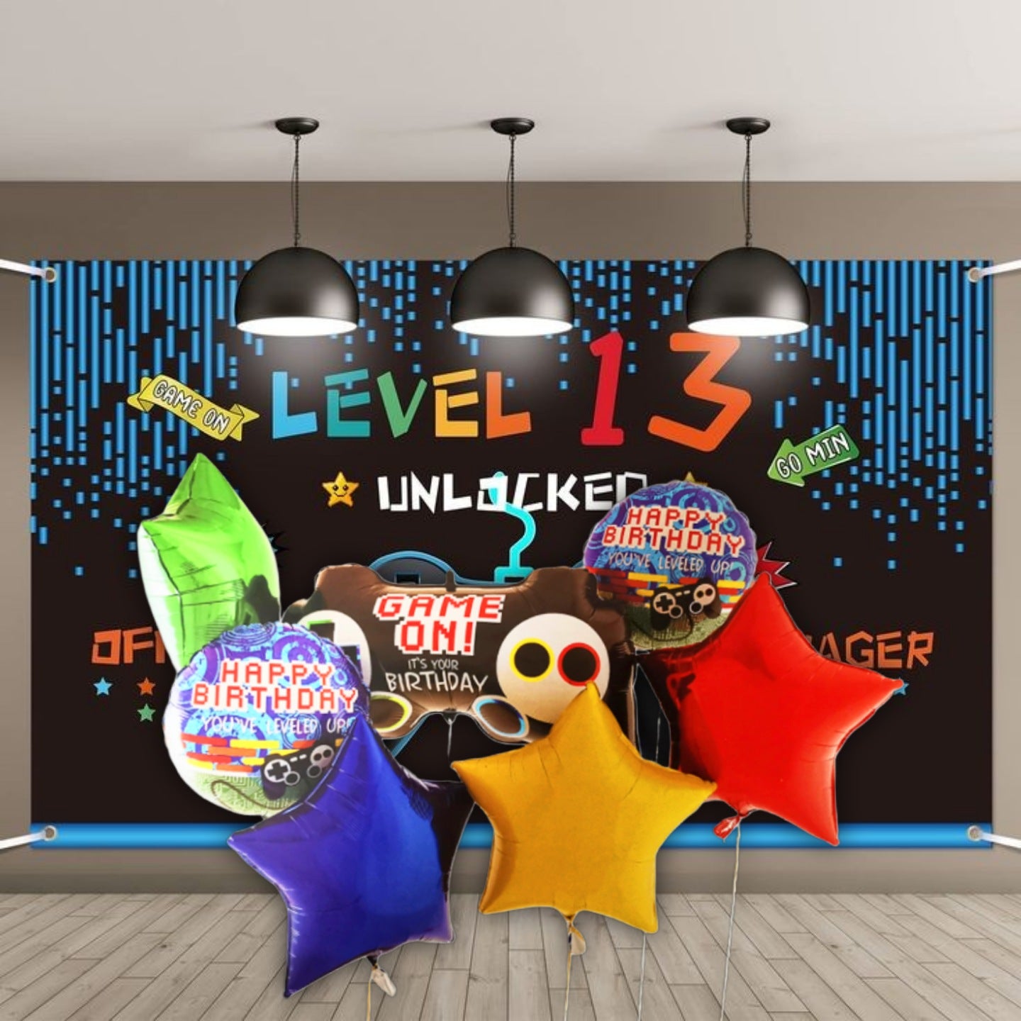 Level Up Game Ballon Set - 7PC