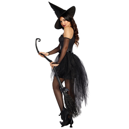 Gorgeous Witch Costume with Hat & Gloves