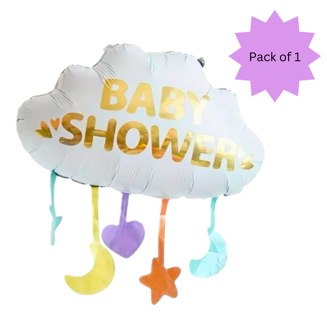 Baby Shower White Cloud Multicolor