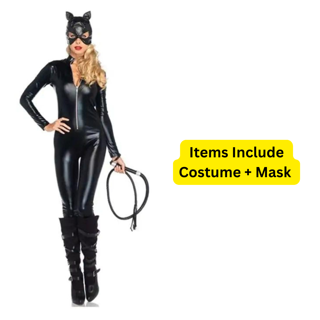 Adult Cat Costume with Cat Mask - Size L (Bust 92cm)