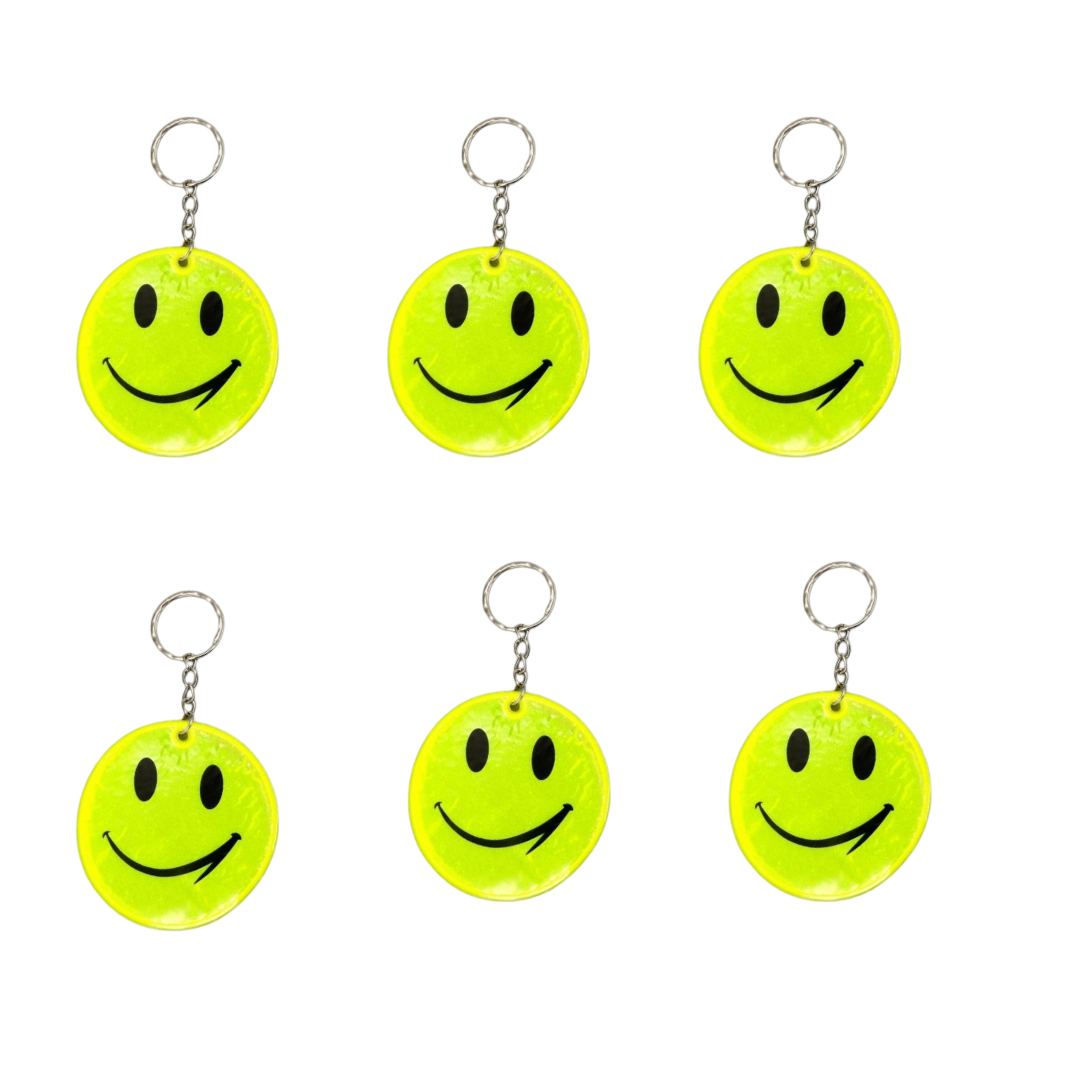 Smiley GID Key Chain - 6PC