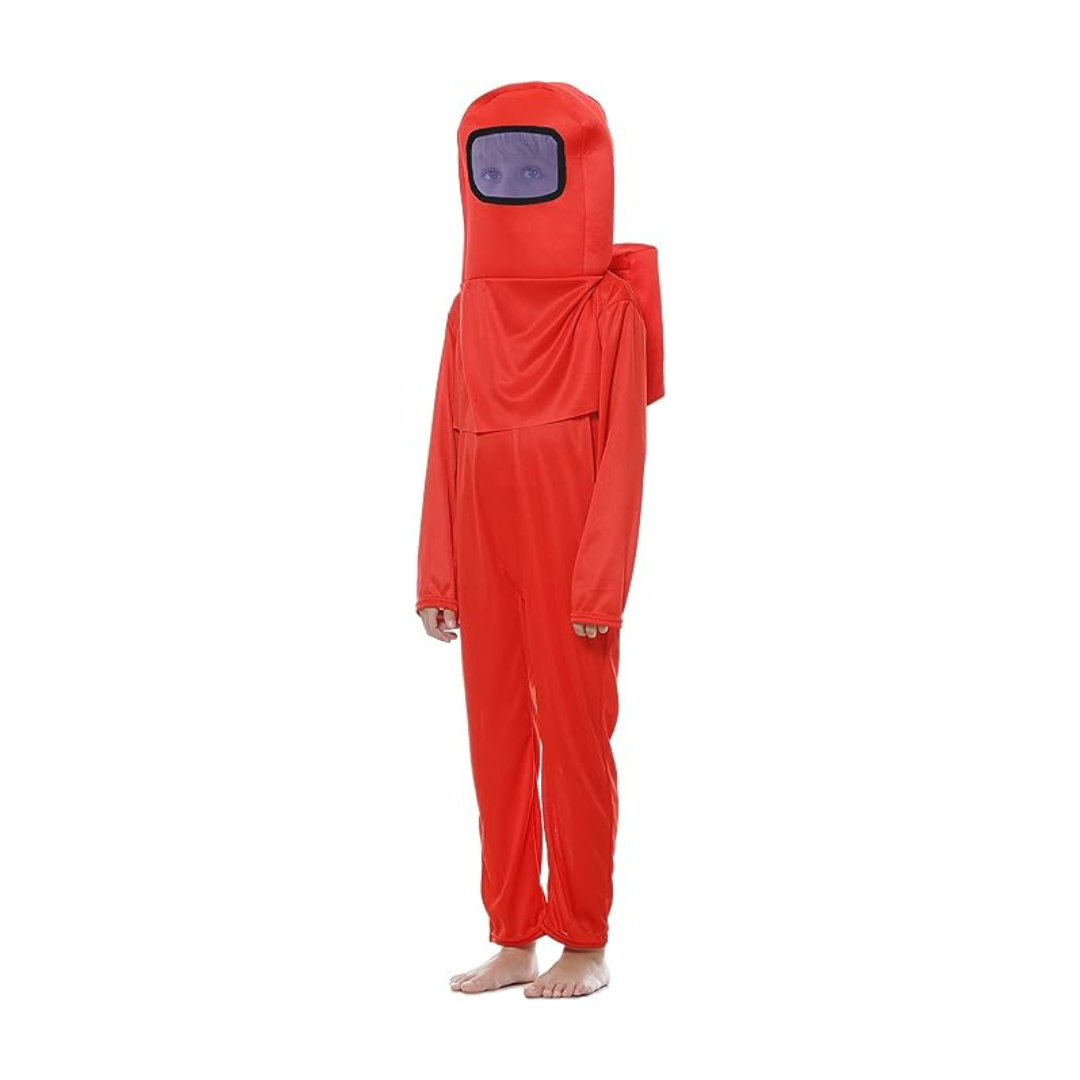 Jumpsuit Space Kill Among Us Red Costume Size M